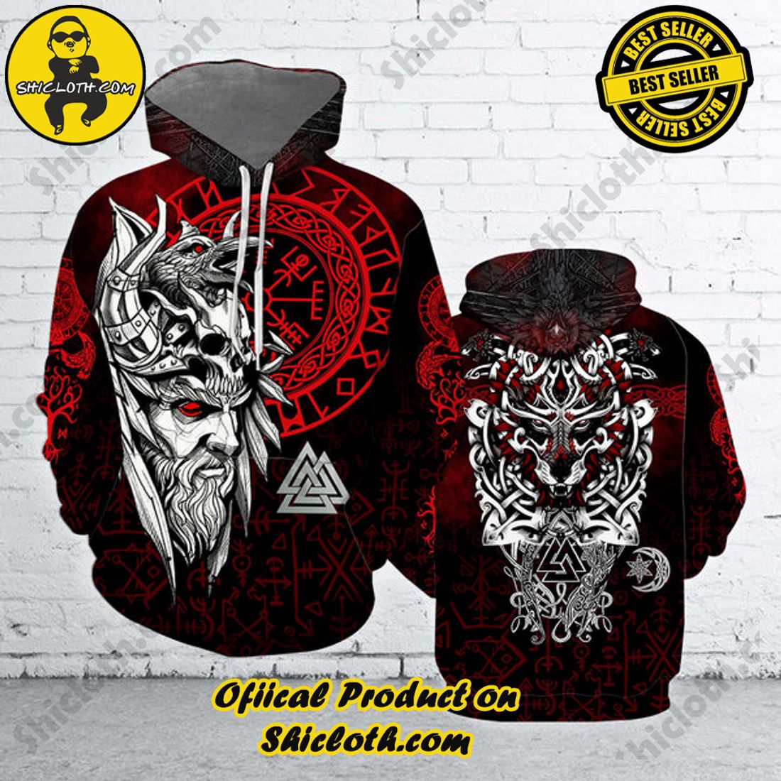 Best seller: Explore the Ultimate Personalized Style with Shiclothshop's 3D Custom Hoodies 67 Viking All Over Print 3D Custom Hoodie For Men