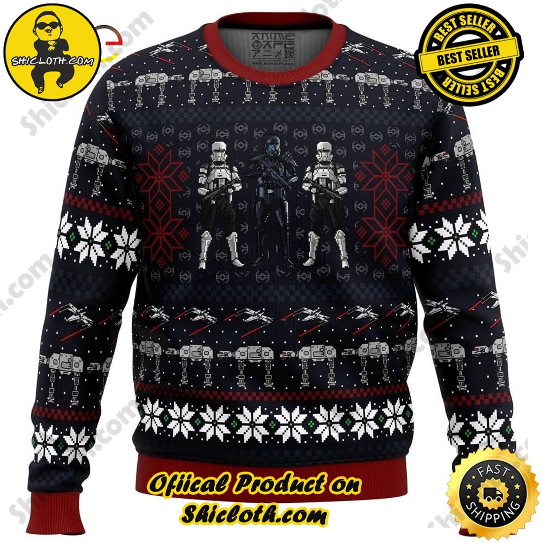 Best Seller : Exploring Shicloth's NFL Ugly Sweater Collection 24 Wrath of the Empire Rogue Ugly Sweater