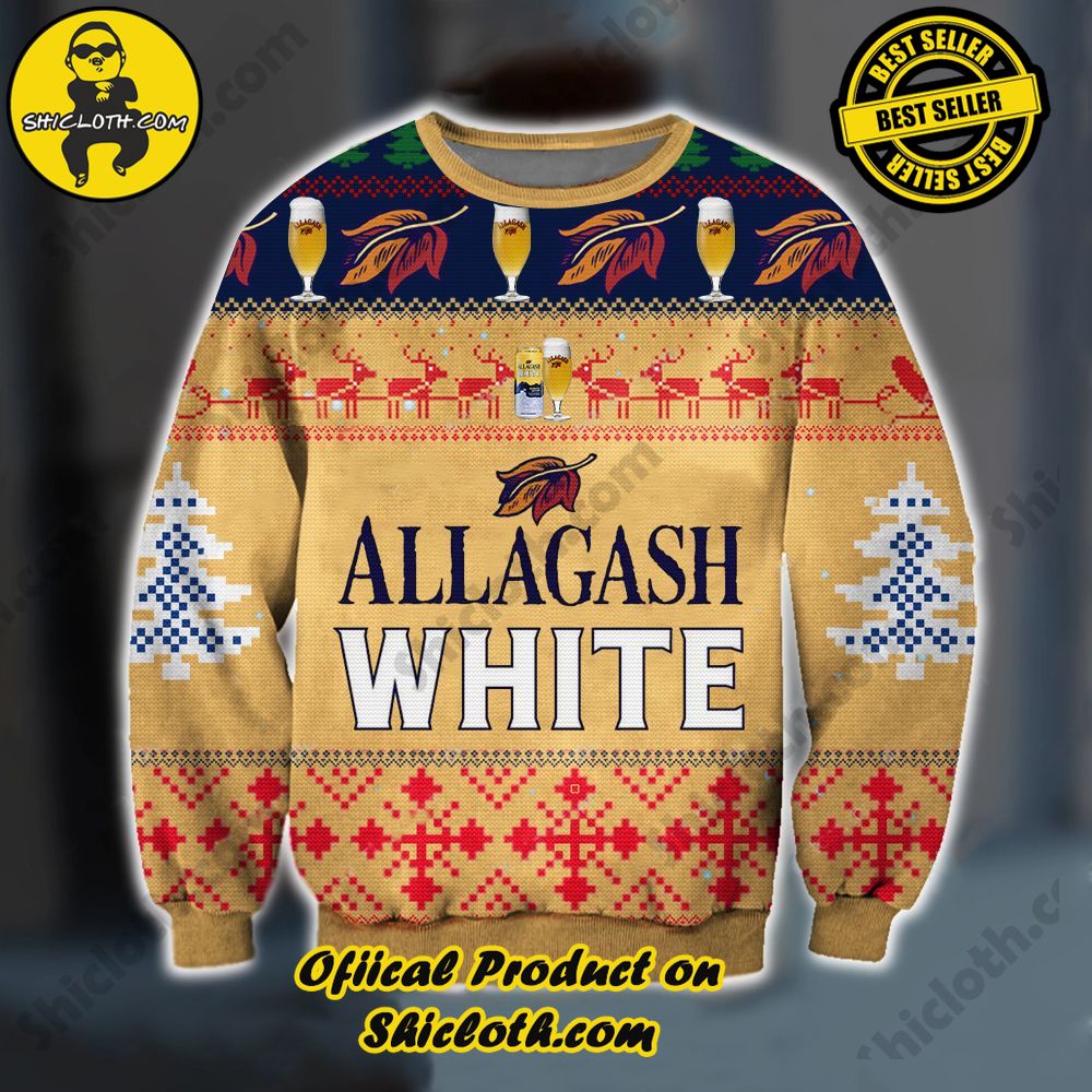 Best Seller Unveiling Festive Delight: Shiclothshop's Unique Collection of Ugly Christmas Sweaters 1 Allagash White Ugly Christmas Sweater