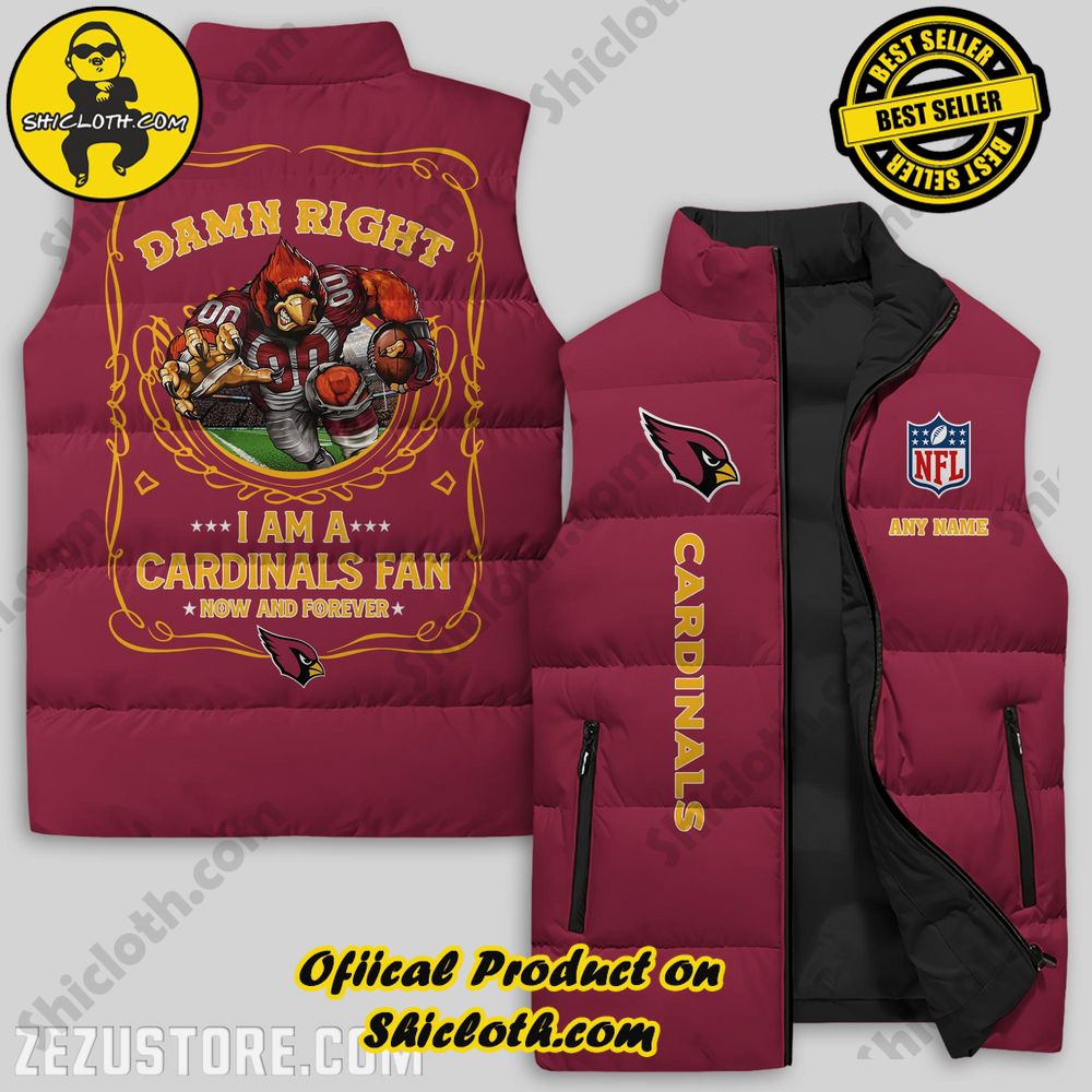 Arizona Cardinals NFL Sleeveless Jacket Premium Ver 1
