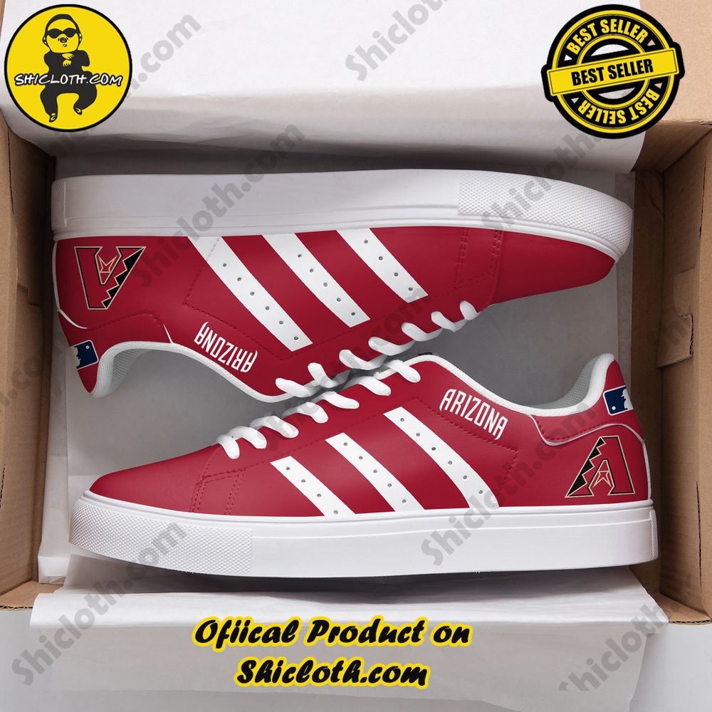 Best Seller: Step into Style with Shiclothshop's Stan Smith Low Top Shoes 6 Arizona Diamondbacks Adidas Stan Smith Shoes Style 5