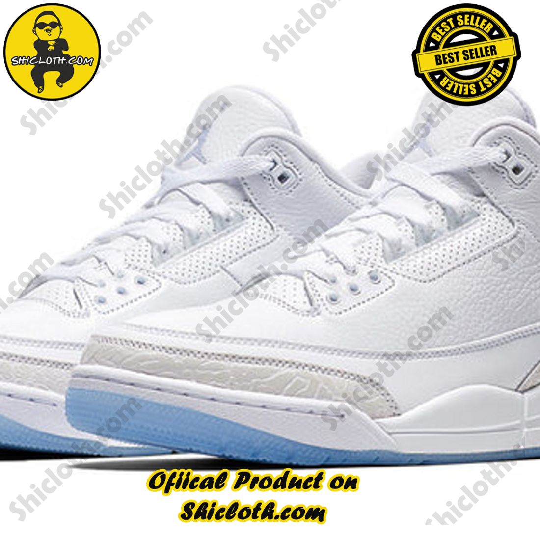 Authentic Jordan 3 Retro Pure White (2018)