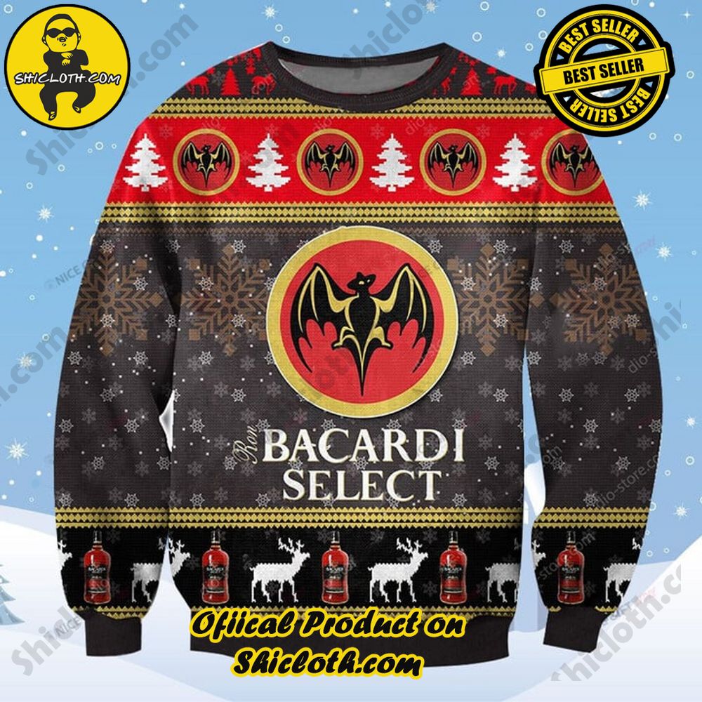 Best Seller Shiclothshop's Unique Collection of Ugly Christmas Sweaters 3 Bacardi Ugly Sweater