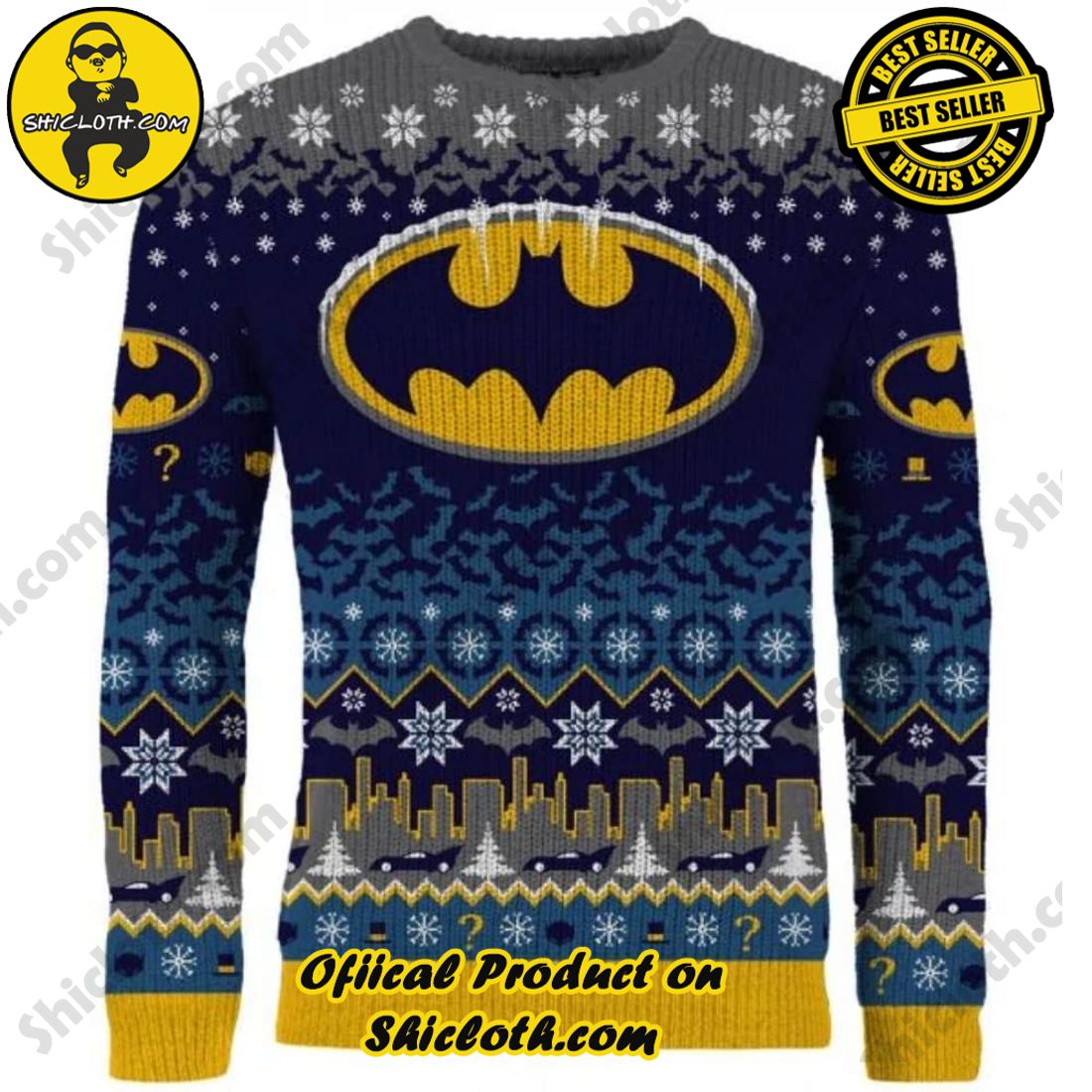 Top trending Shiclothshop's Sweater: The Perfect Cozy Christmas Gift 38 Batman Seasons’ Beatings Christmas Sweater