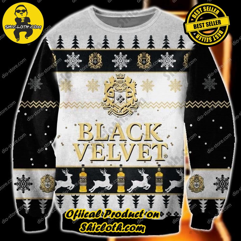 Hot Trending Shiclothshop's Ugly Sweater - A meaningful gift for family and loved ones. 7 Black Velvet Ugly Christmas Sweater