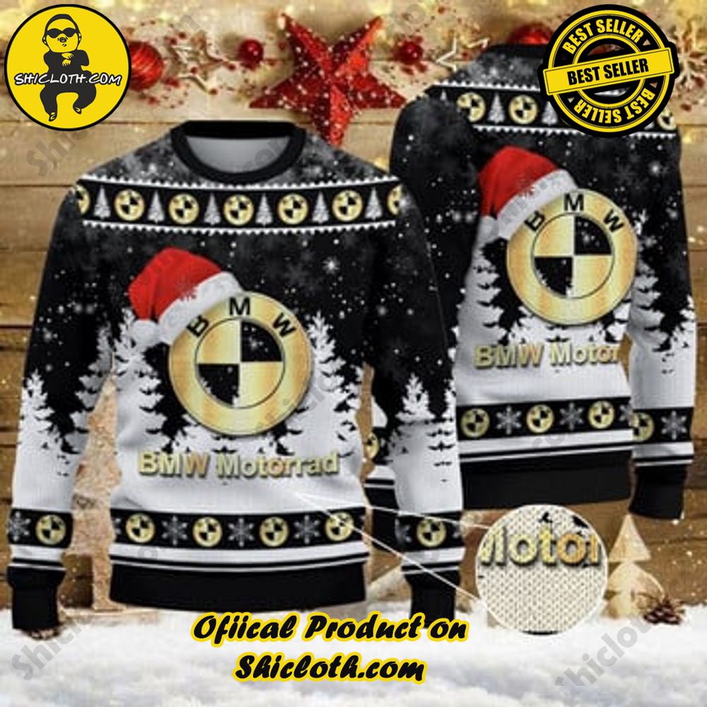 Unveiling Festive Delight: Shiclothshop's Unique Collection of Ugly Christmas Sweaters 7 BMW Motorrad Ugly Christmas Sweater