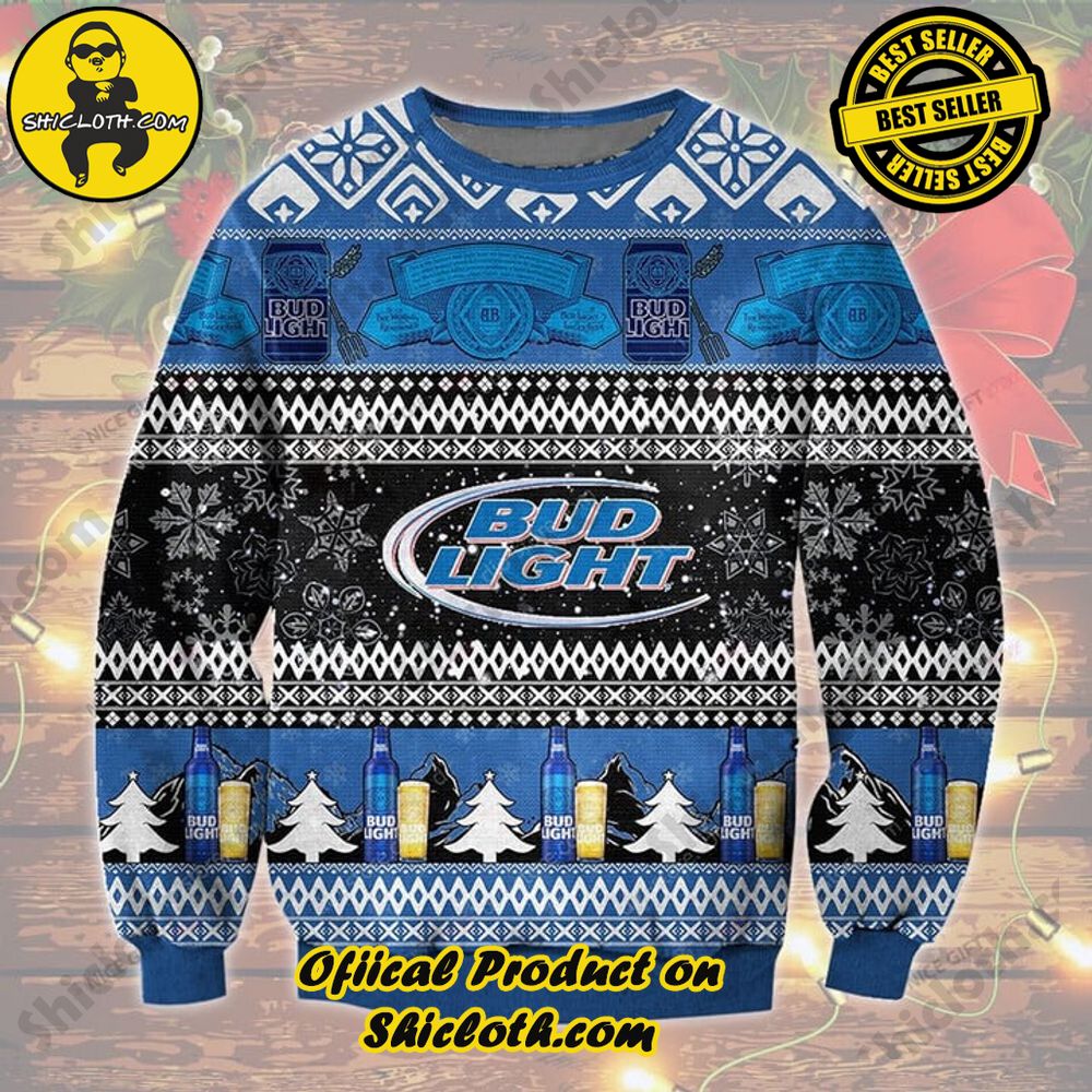 Best Seller Shiclothshop's Unique Collection of Ugly Christmas Sweaters 12 Bud Light Ugly Sweater