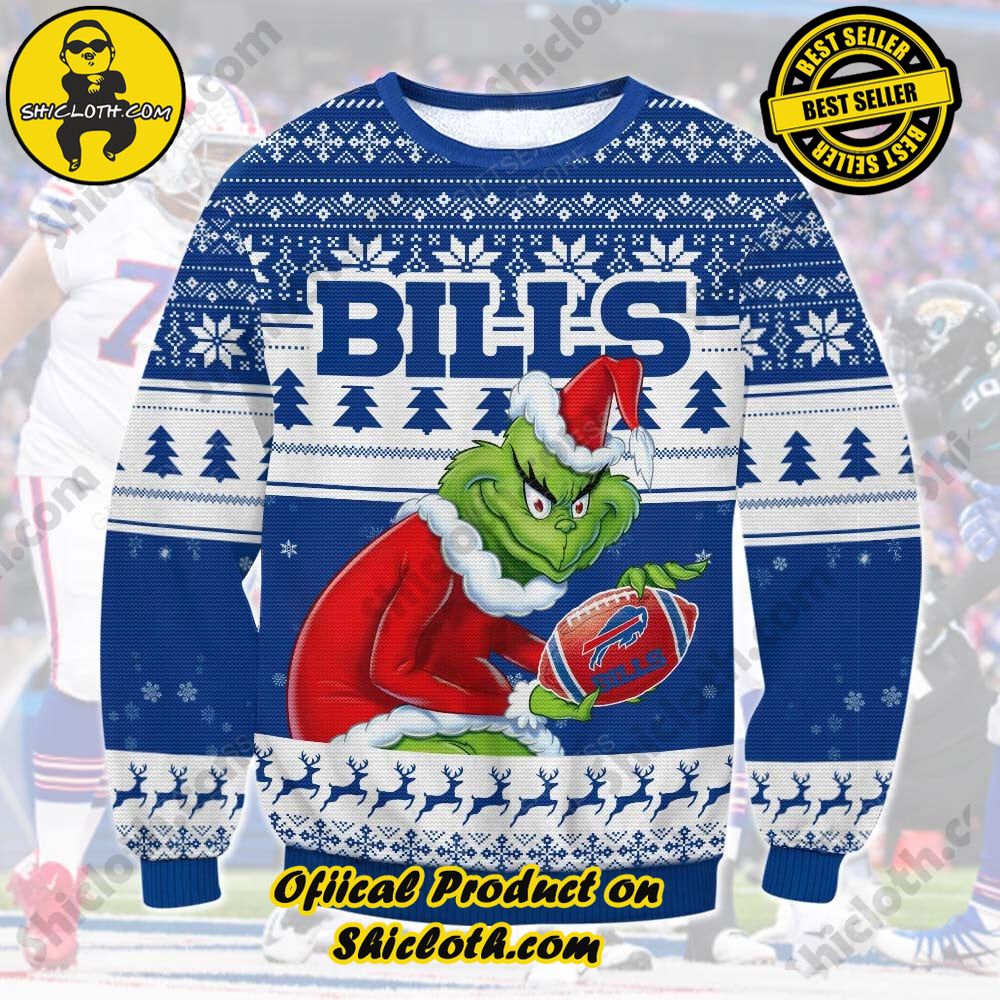 Unveiling Festive Delight: Shiclothshop's Unique Collection of Ugly Christmas Sweaters 56 Buffalo Bills Ugly Sweater