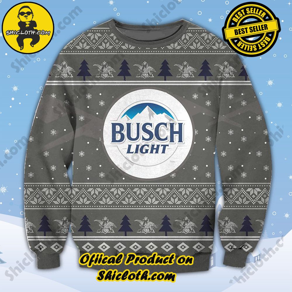 Limited Edition Shiclothshop's Ugly Sweater - A meaningful gift for family and loved ones. 9 Busch Light Ugly Christmas Sweater