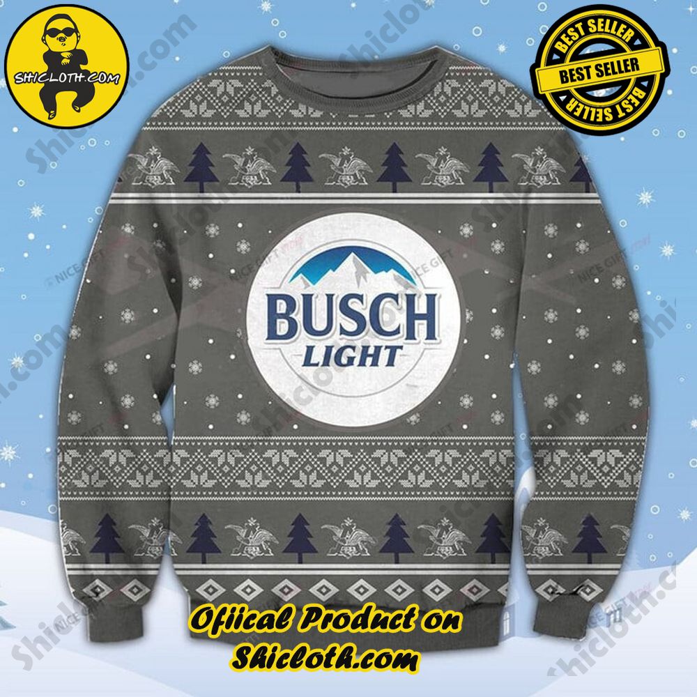 Best Seller Shiclothshop's Unique Collection of Ugly Christmas Sweaters 20 Busch Light Ugly Sweater Version 1