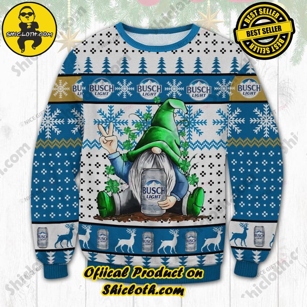 Best Seller Shiclothshop's Unique Collection of Ugly Christmas Sweaters 21 Busch Light Ugly Sweater Version 2