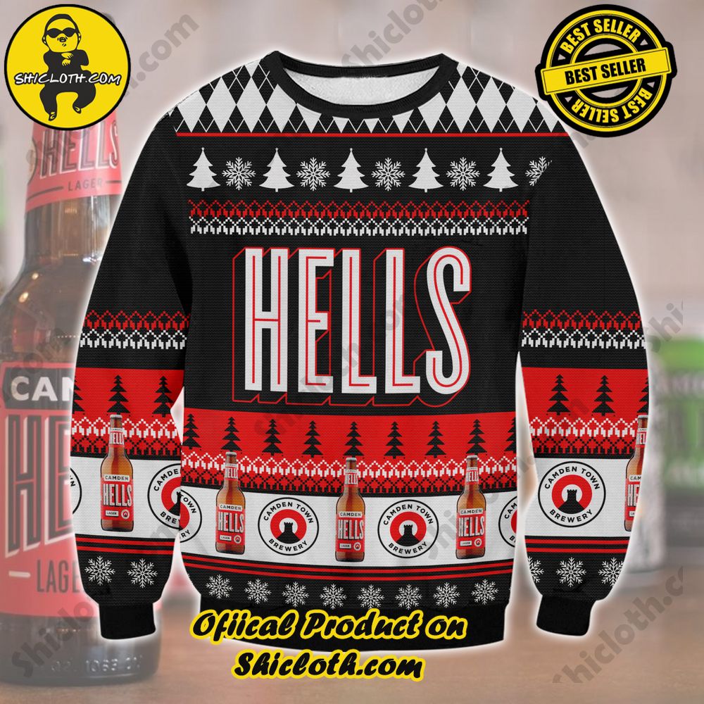 Unveiling Festive Delight: Shiclothshop's Unique Collection of Ugly Christmas Sweaters 58 Camden Hells Ugly Christmas Sweater