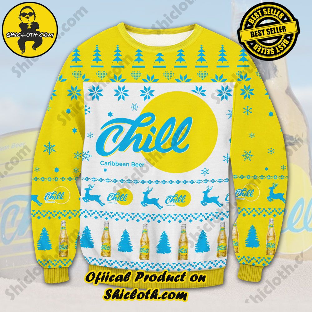 Unveiling Festive Delight: Shiclothshop's Unique Collection of Ugly Christmas Sweaters 11 Chill beer Ugly Christmas Sweater