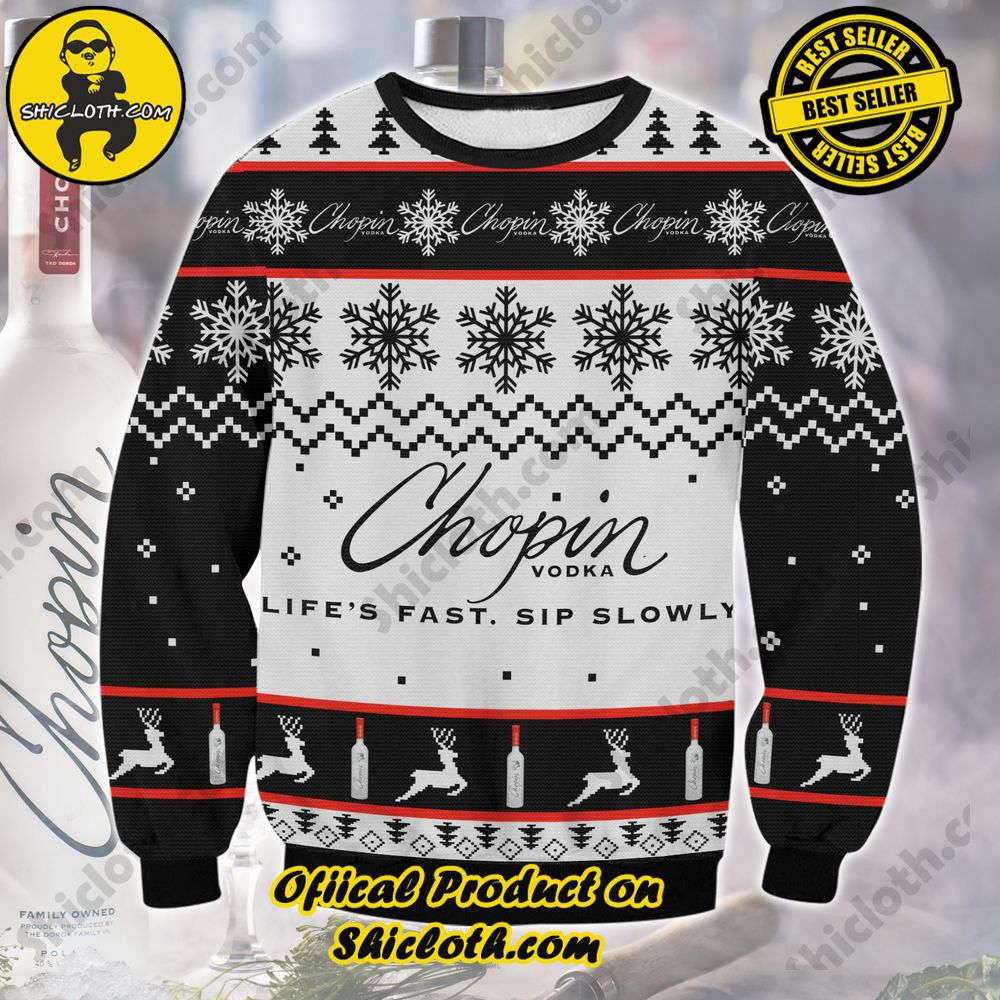 Hot Trending Shiclothshop's Ugly Sweater - A meaningful gift for family and loved ones. 12 Chopin Vodka Ugly Christmas Sweater