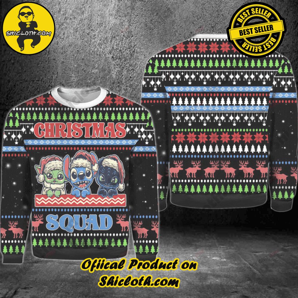 Shicloth's Enchanting Christmas Sweaters: A Cozy Blend of Style and Festivity 3 Christmas Squad Christmas Ugly Sweater