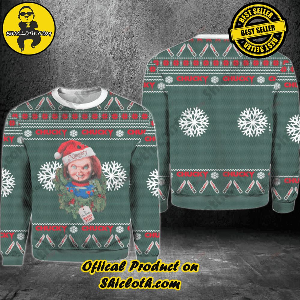 Shicloth's Enchanting Christmas Sweaters: A Cozy Blend of Style and Festivity 4 Chucky Christmas Ugly Sweater