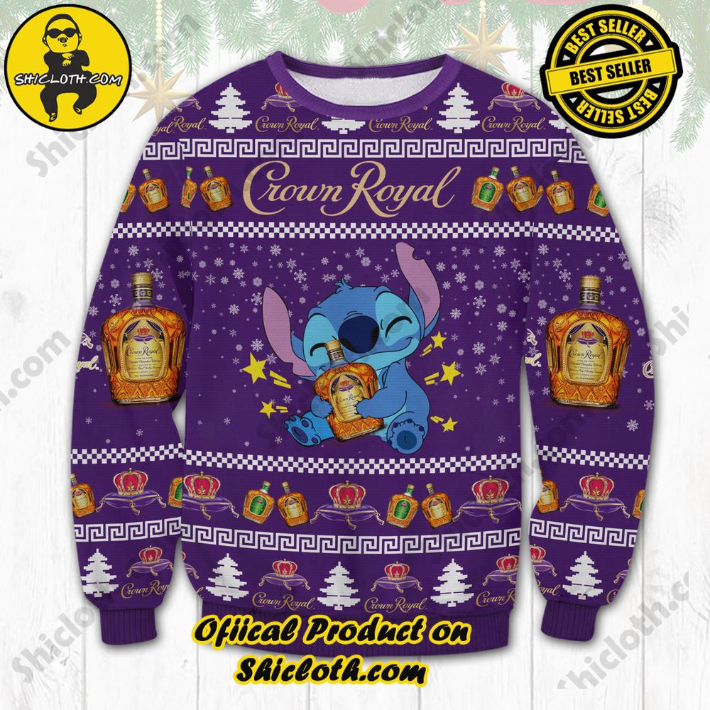 Hot Trending Unveiling Festive Delight: Shiclothshop's Unique Collection of Ugly Christmas Sweaters 10 Crown Royal Stitch Ugly Christmas Sweater