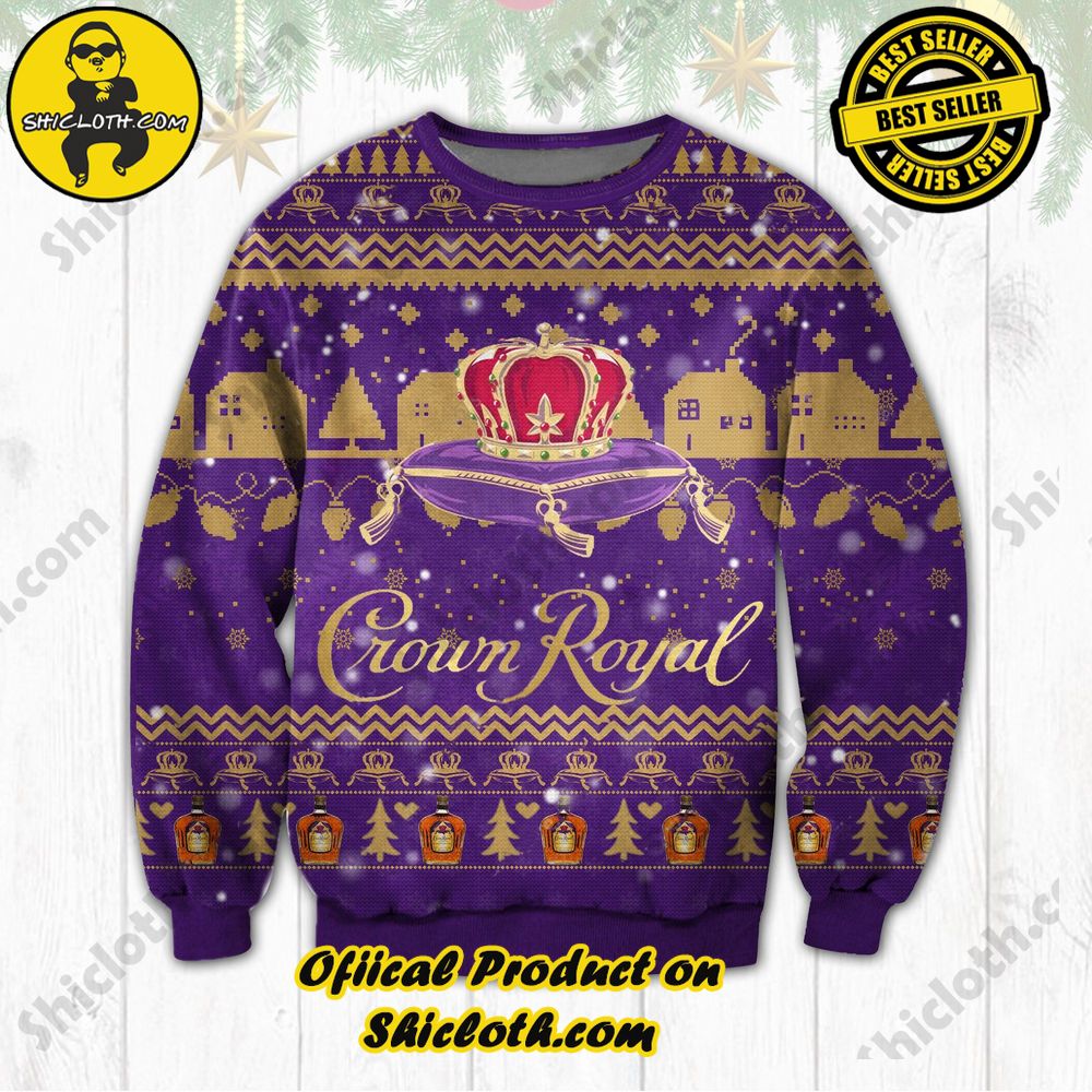 Shiclothshop's Ugly Sweater - A meaningful gift for family and loved ones. 13 Crown Royal Ugly Christmas Sweater