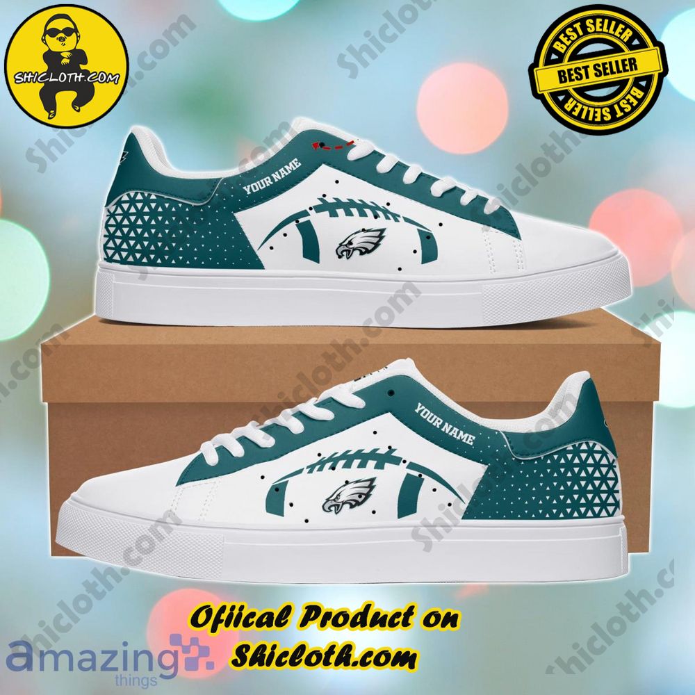 Best Seller: Step into Style with Shiclothshop's Stan Smith Low Top Shoes 18 Custom Name Philadelphia Eagles Football Stan Smith Special Edition Style 1