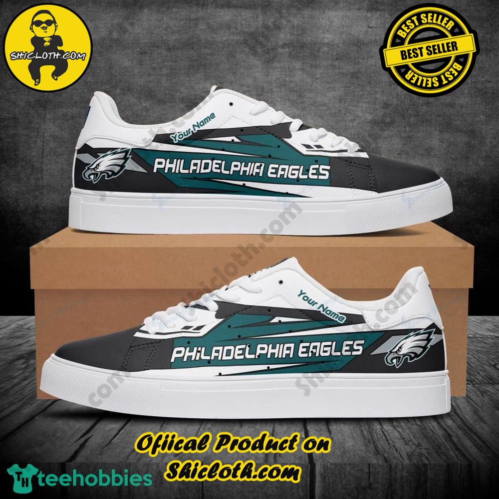 Best Seller: Step into Style with Shiclothshop's Stan Smith Low Top Shoes 21 Custom Name Philadelphia Eagles Football Stan Smith Special Edition Style 12