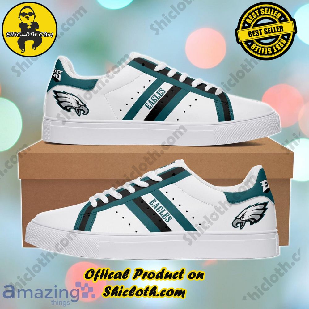 Best Seller: Step into Style with Shiclothshop's Stan Smith Low Top Shoes 24 Custom Name Philadelphia Eagles Football Stan Smith Special Edition Style 4