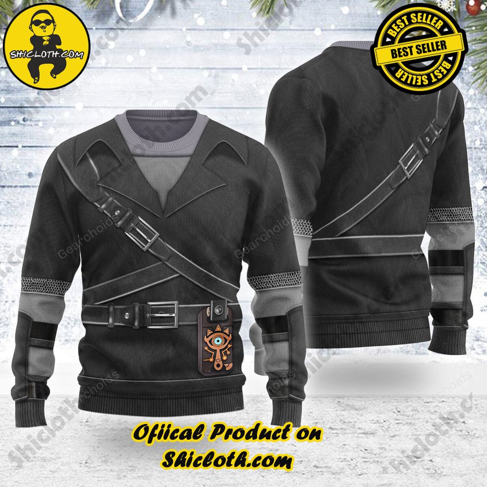 Unveiling the Allure of Shiclothshop's 'The Legend of Zelda' Outfit Costume Collection 2 Dark Link Themed Costume Unisex Christmas Wool Sweater