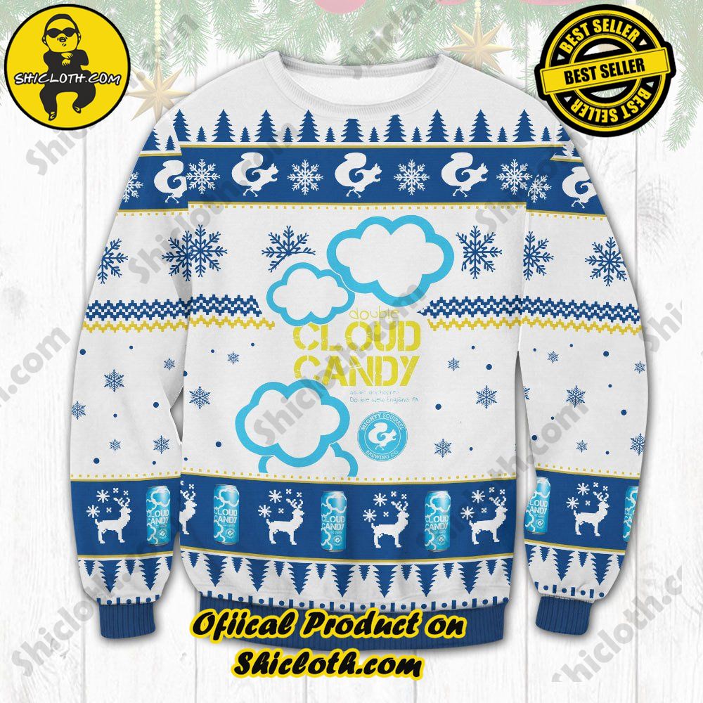 Hot Trending Unveiling Festive Delight: Shiclothshop's Unique Collection of Ugly Christmas Sweaters 11 Double Cloud Candy Ugly Christmas Sweater