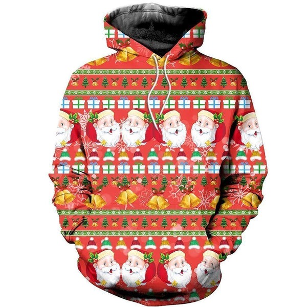 Santa 3D All Over Print Hoodie