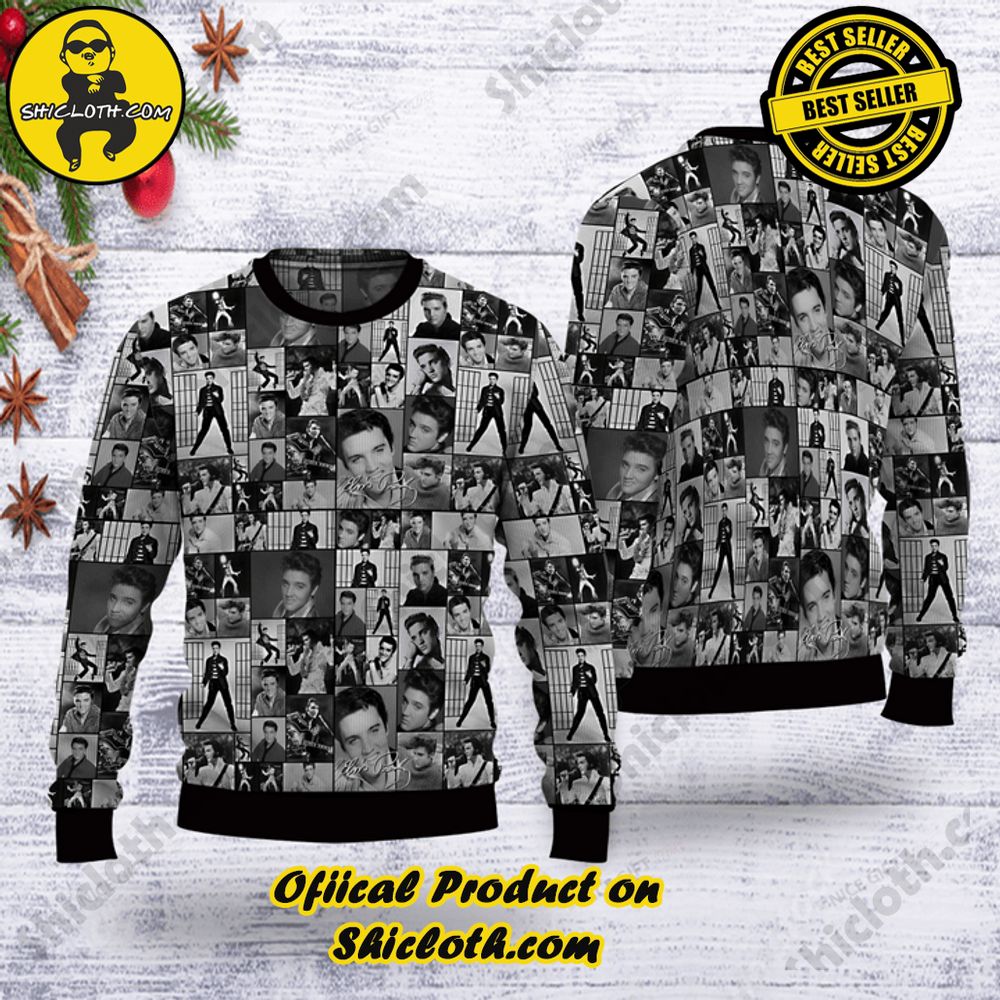 Hot Trending Shicloth's Enchanting Christmas Sweaters 11 Elvis Presley Christmas Ugly Sweater Version 6