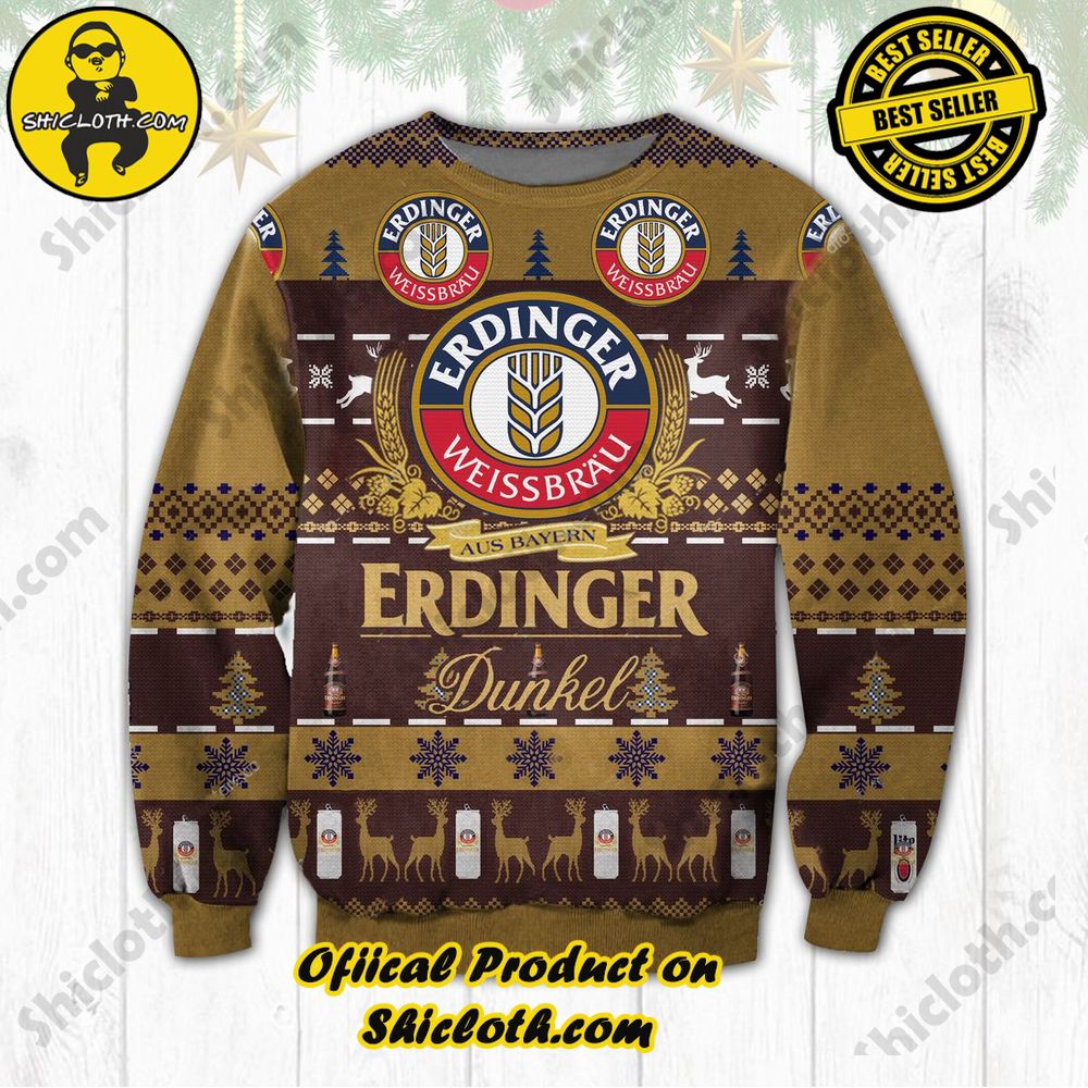 Limited Edition Shiclothshop's Ugly Sweater - A meaningful gift for family and loved ones. 19 Erdinger Ugly Christmas Sweater