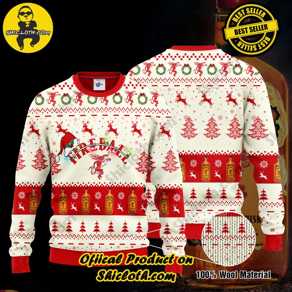 Hot Trending Shiclothshop's Ugly Sweater - A meaningful gift for family and loved ones. 17 Fireball Santa Hat Christmas Ugly Christmas Sweater
