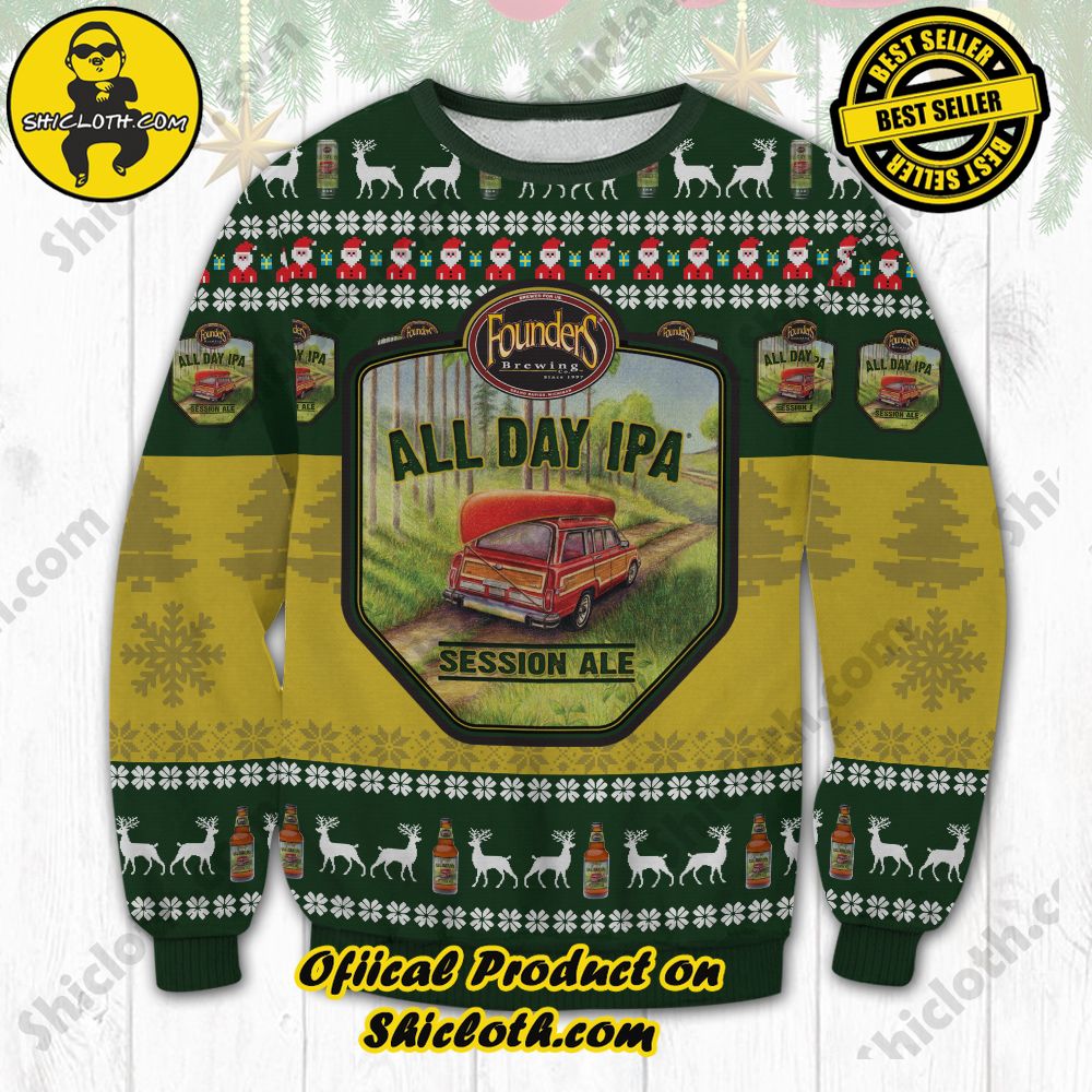 Founders all day ipa sweater shicloth