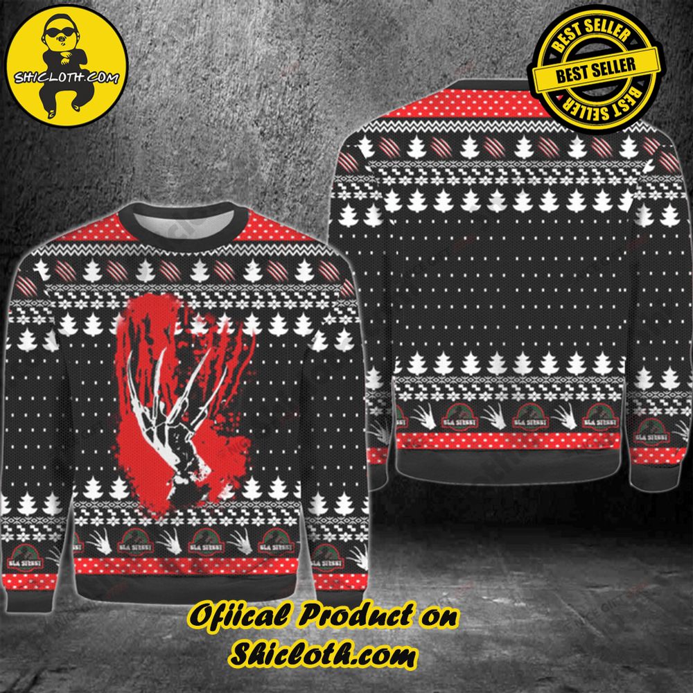 Best Seller Shiclothshop's Unique Collection of Ugly Christmas Sweaters 72 Freddy Kruege Ugly Sweater