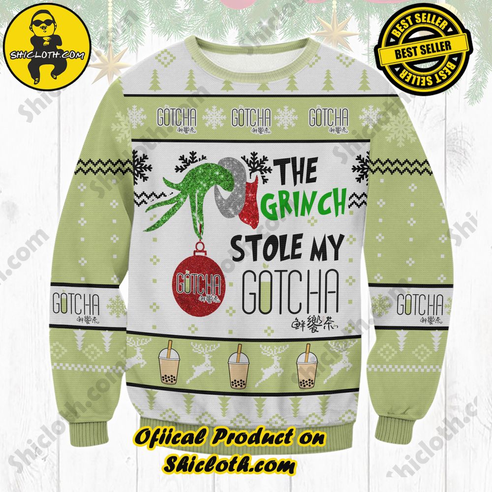 Unveiling Festive Delight: Shiclothshop's Unique Collection of Ugly Christmas Sweaters 69 Grinch Stole Gotcha Ugly Christmas Sweater