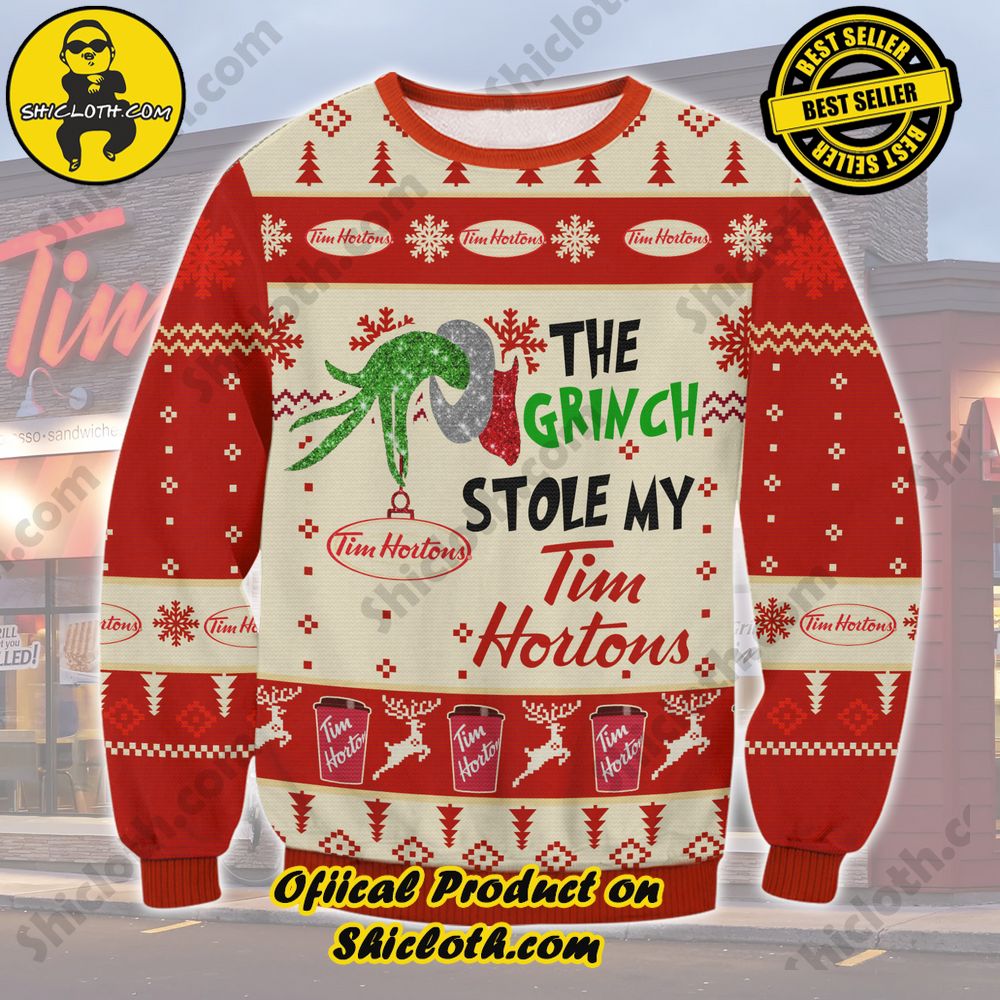 Hot Trending: Exploring Shiclothshop and Their Sweater Collection 20 Grinch Stole Tim Hortons Ugly Sweater