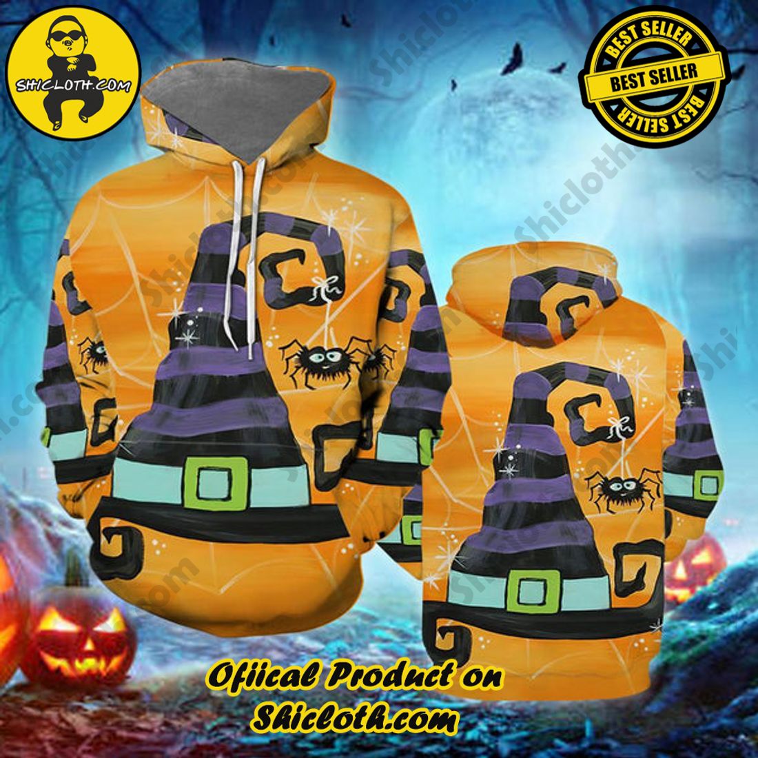 Happy Halloween3D All Over Print Hoodie