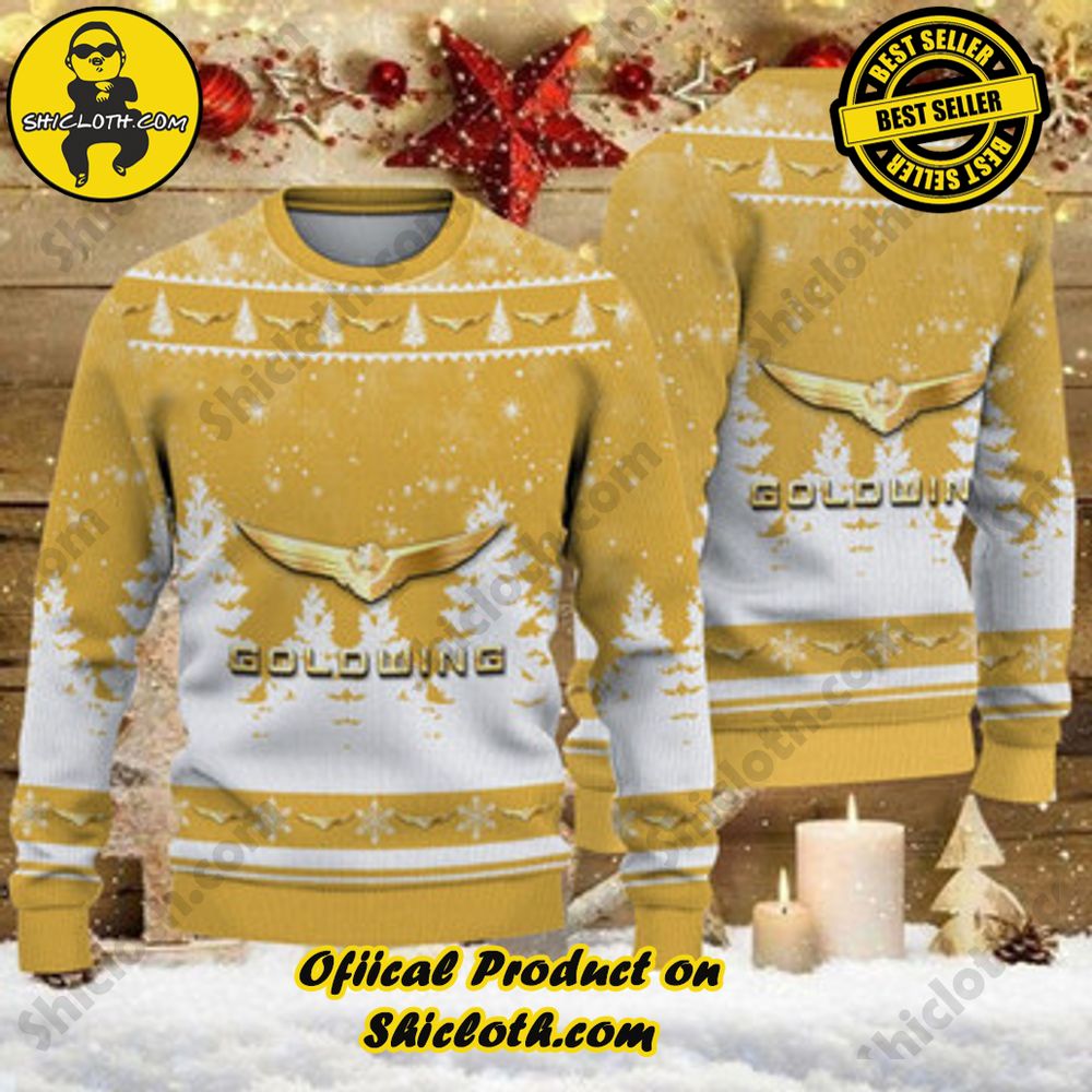 Unveiling Festive Delight: Shiclothshop's Unique Collection of Ugly Christmas Sweaters 20 Honda Gold Wing Ugly Christmas Sweater