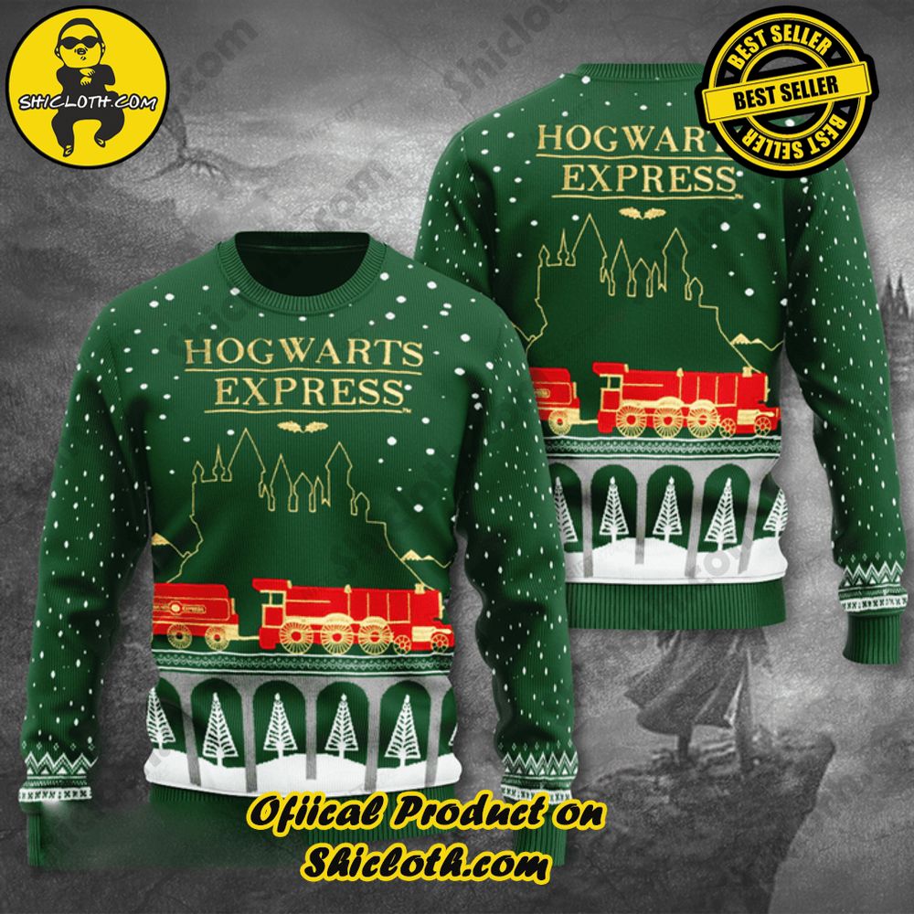 Hot Trending Shicloth's Enchanting Christmas Sweaters 14 HP Hogwarts Express Christmas Ugly Sweater