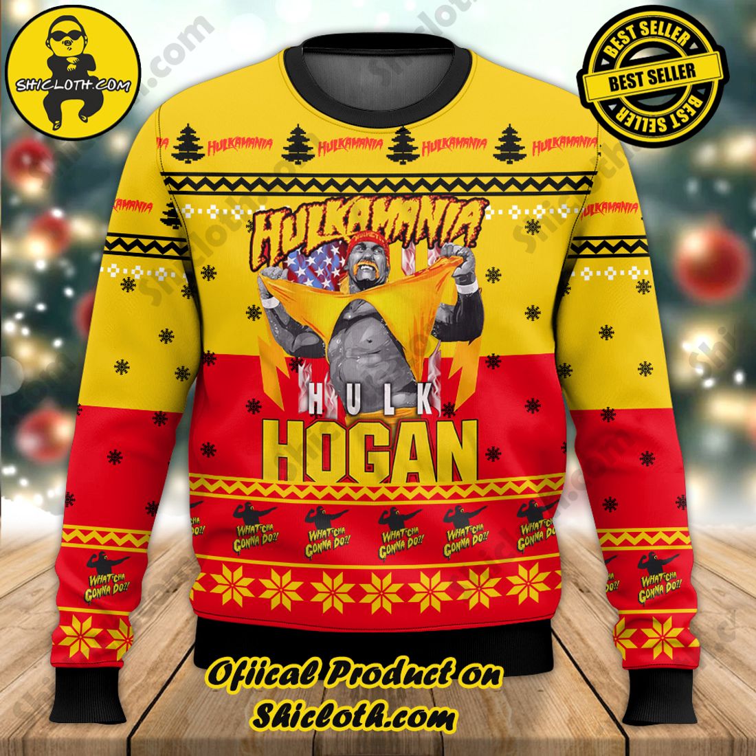 Best Seller Shiclothshop's Sweater: The Perfect Cozy Christmas Gift 12 Hulk Hogan Ugly Sweater Ver 1