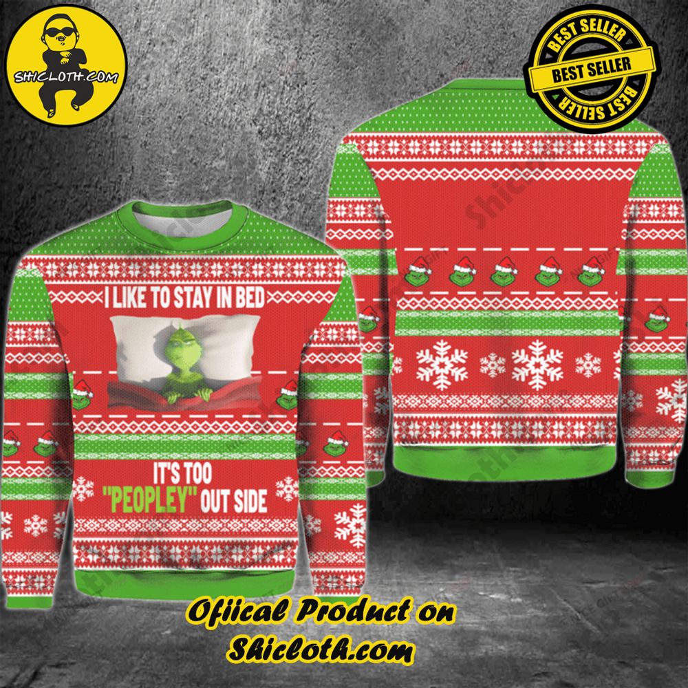 Shicloth's Enchanting Christmas Sweaters: A Cozy Blend of Style and Festivity 13 I Like To Stay In Bed It's Too
