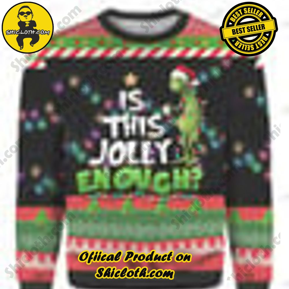 Is This Jolly Enough? Christmas Ugly Sweater 2 Is This Jolly Enough? Christmas Ugly Sweater - Image 2