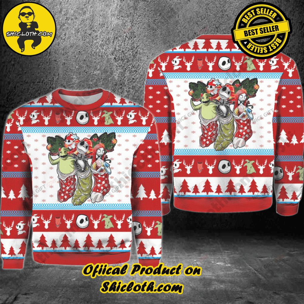 Shicloth's Enchanting Christmas Sweaters: A Cozy Blend of Style and Festivity 16 Jack Skellington Christmas Ugly Sweater