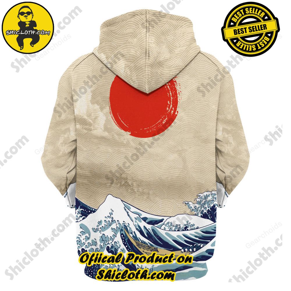 Japanese Sulf Zelda no Densetsu The Great Wave Link Hoodie T-shirt Sweatpants Cosplay 2 Japanese Sulf Zelda no Densetsu The Great Wave Link Hoodie T-shirt Sweatpants Cosplay - Image 2