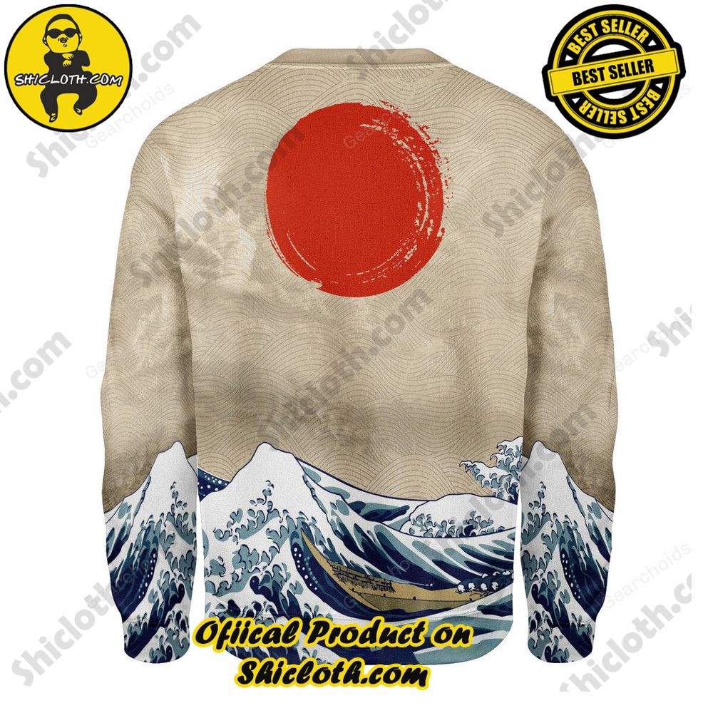 Japanese Sulf Zelda no Densetsu The Great Wave Link Hoodie T-shirt Sweatpants Cosplay 3 Japanese Sulf Zelda no Densetsu The Great Wave Link Hoodie T-shirt Sweatpants Cosplay - Image 3