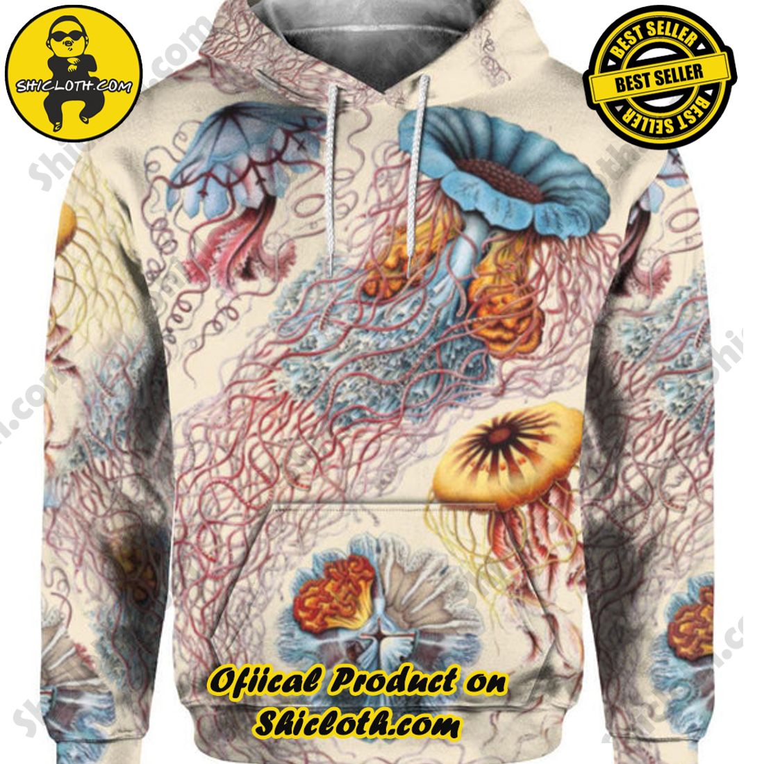 Jellyfish 3D All Over Print Hoodie