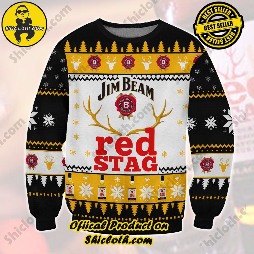 Exploring Shiclothshop and Their Sweater Collection 13 Jim Beam Red Stag Whiskey Ugly Sweater