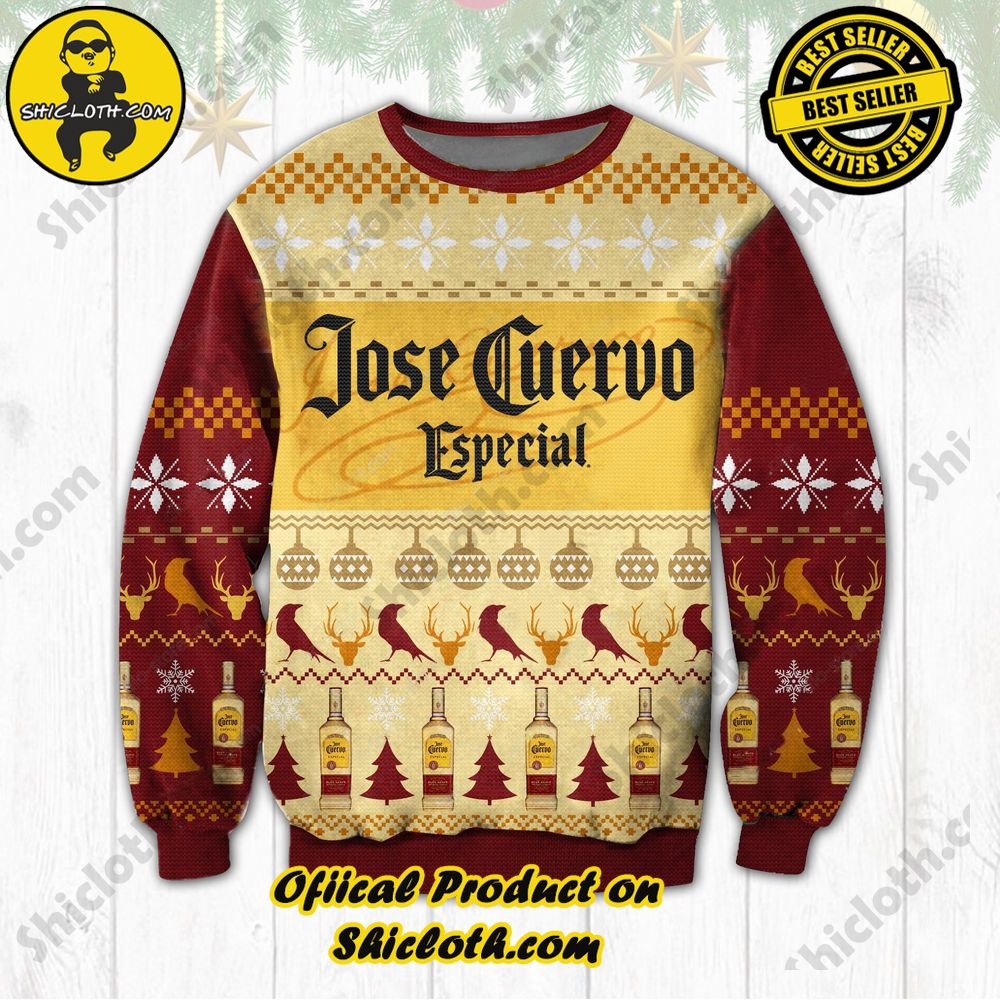 Hot Trending Shiclothshop's Ugly Sweater - A meaningful gift for family and loved ones. 24 Jose Cuervo Especial Ugly Christmas Sweater