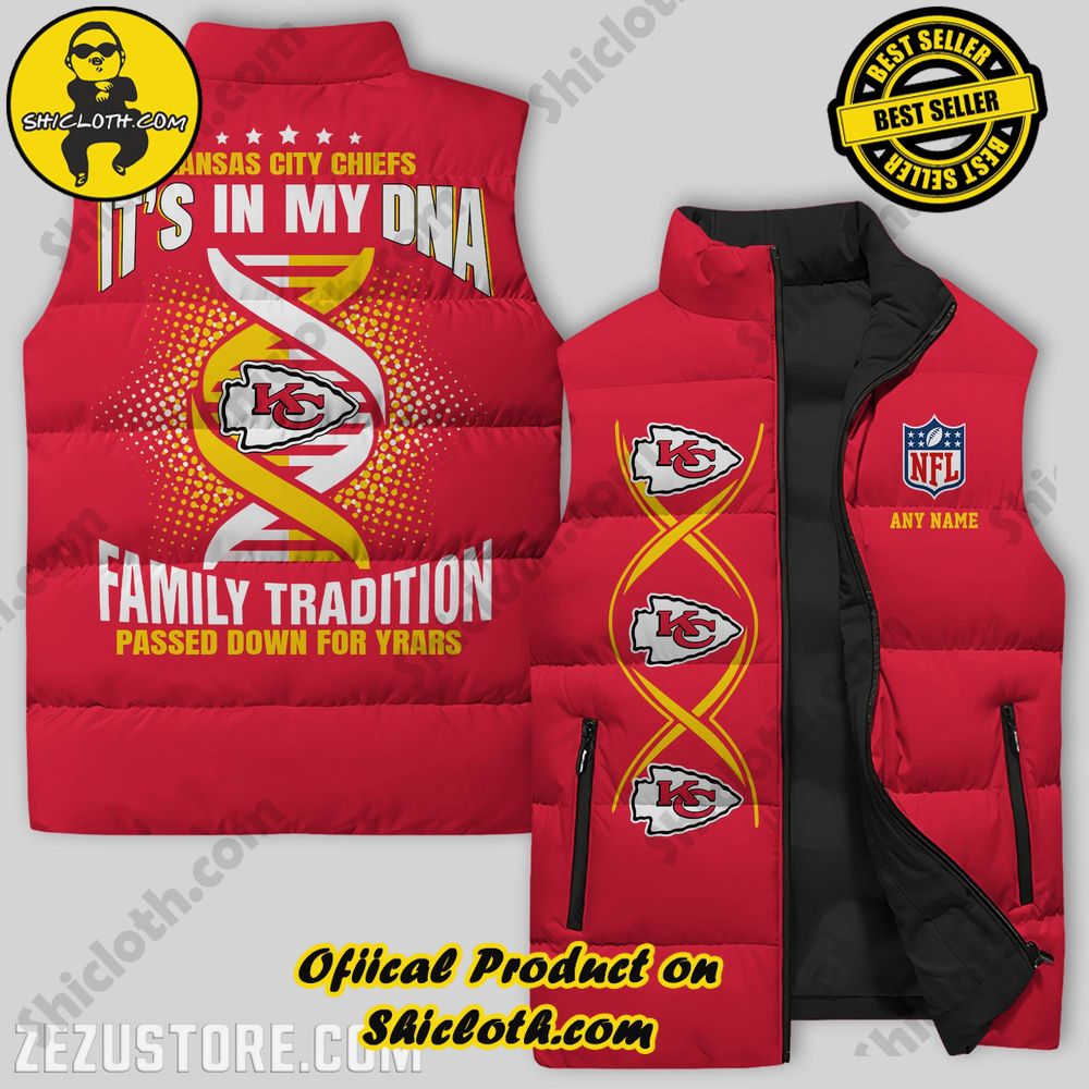 Hot Trending Game Day Glamour: Elevate Your Style with Shiclothshop's NFL Team Sleeveless Jacket Collection 14 Kansas City Chiefs NFL Sleeveless Jacket Premium Ver 4