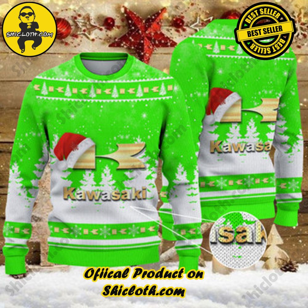 Unveiling Festive Delight: Shiclothshop's Unique Collection of Ugly Christmas Sweaters 24 Kawasaki Ugly Christmas Sweater