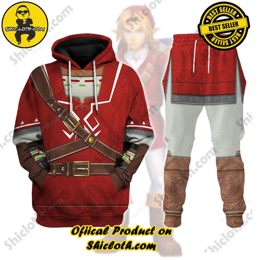 The Legendary Style: Unveiling the Allure of Shiclothshop's 'The Legend of Zelda' Outfit Costume Collection 11 Link Goron Tunic Attire Unisex Hoodie Sweatshirt T-shirt Sweatpants Cosplay